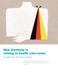 How Germany is reining in health care costs