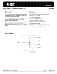 LOW SKEW 1 TO 4 CLOCK BUFFER ICS553 Description Features