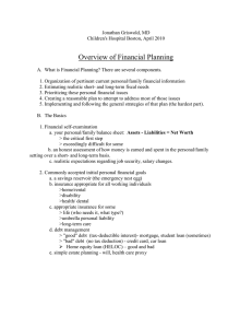Overview of Financial Planning