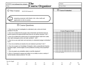 The Course Organizer