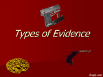 Types of Evidence Notes