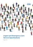 Urgent and Emergency Care Service Specifications