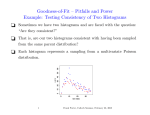 Goodness-of-Fit – Pitfalls and Power Example: Testing Consistency