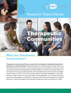 Are Therapeutic Communities Effective?