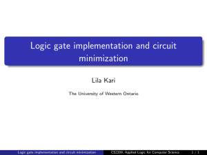 Logic gate implementation and circuit minimization