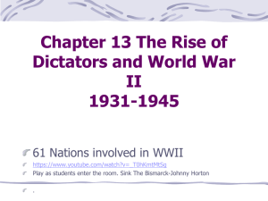 Treaty of Versallies – end of WWI