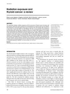 Radiation exposure and thyroid cancer: a review