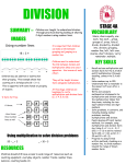 DIVISION RESOURcES STAGE 4a VOCABULARY Share, share