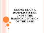 response of a damped system under the harmonic motion