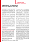 Asymptomatic hypothyroidism and statin