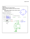 Algebra II Unit B: Radicals and Complex Numbers Section 4.6