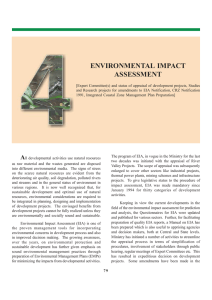 environmental impact assessment - Ministry of Environment and