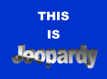 Jeopardy 5th Social Studies