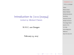 Introduction to Java (cs2514)
