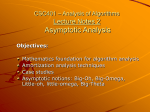 Asymptotic Analysis - CSUDH Computer Science