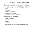 Energy Transport in Stars
