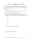 Worksheet to Accompany “Mythological Character Profile” Assignment