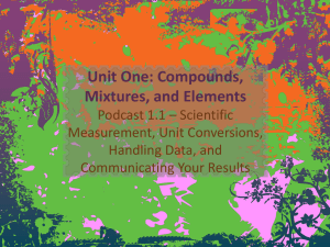 Podcast 1.1 Measurement and Data