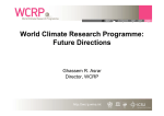 Future Directions - WCRP Strategic Framework