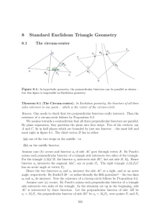 8 Standard Euclidean Triangle Geometry