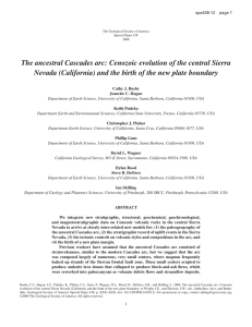 The ancestral Cascades arc: Cenozoic evolution of the central