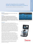 Application Note: Using the NanoDrop One to Quantify Protein and