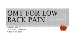 Omt for low back pain