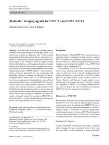Molecular imaging agents for SPECT (and SPECT/CT)