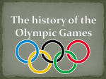 The history of the Olympic Games