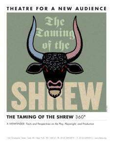 The TamiNg of The shrew - Theatre for a New Audience