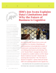 IBM`s Jon Iwata Explains Data`s Limitations and Why the Future of
