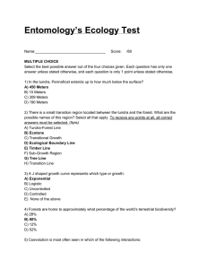 Entomology`s Ecology Test
