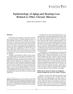 Epidemiology of Aging and Hearing Loss Related to Other