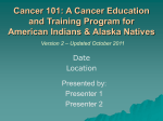 Module 8 PowerPoint Slides - The Cancer 101 Curriculum