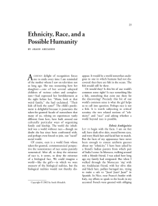 Arash Abizadeh. “Ethnicity, Race, and a Possible Humanity.”