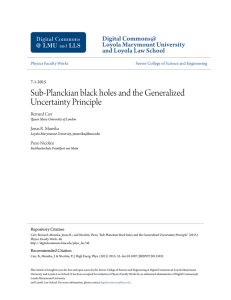 Sub-Planckian black holes and the Generalized Uncertainty Principle