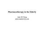 Pharmacotherapy in the Elderly