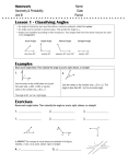 Lesson 1 - Classifying Angles Examples Exercises