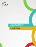 OICR - Annual Report - Ontario Institute for Cancer Research