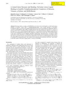 π-Arene/Cation Structure and Bonding. Solvation