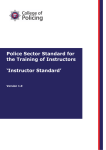Instructor Standard - College of Policing