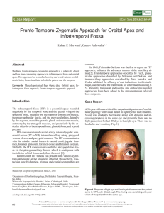 Fronto-Temporo-Zygomatic Approach for Orbital Apex and