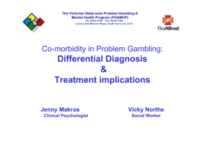 Working with mental health comorbidities in gambling