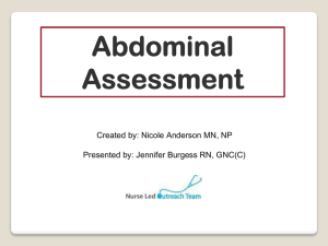 Abdominal Assessment