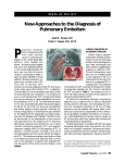 New Approaches to the Diagnosis of Pulmonary