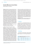 Gender differences in heart failure