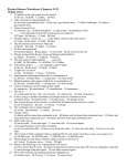 Physical Science Worksheet: Chapters 19-23