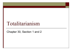 30.2 Totalitarianism