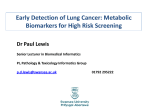 Early Detection of Lung Cancer: Metabolic