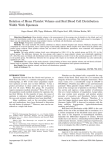 Relation of Mean Platelet Volume and Red Blood Cell Distribution